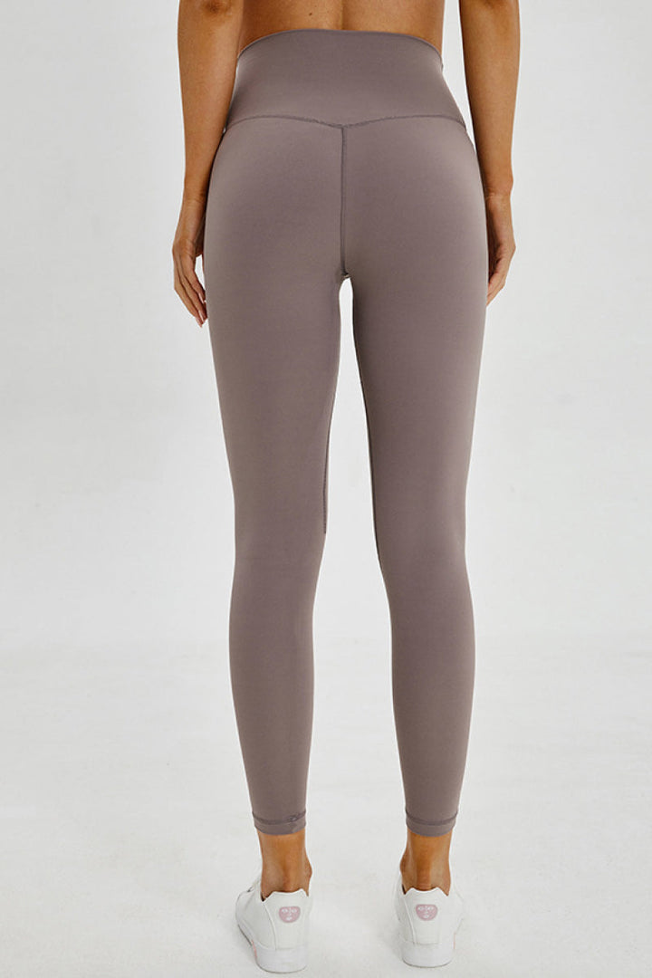 Wide Seamless Band Waist Sports Leggings