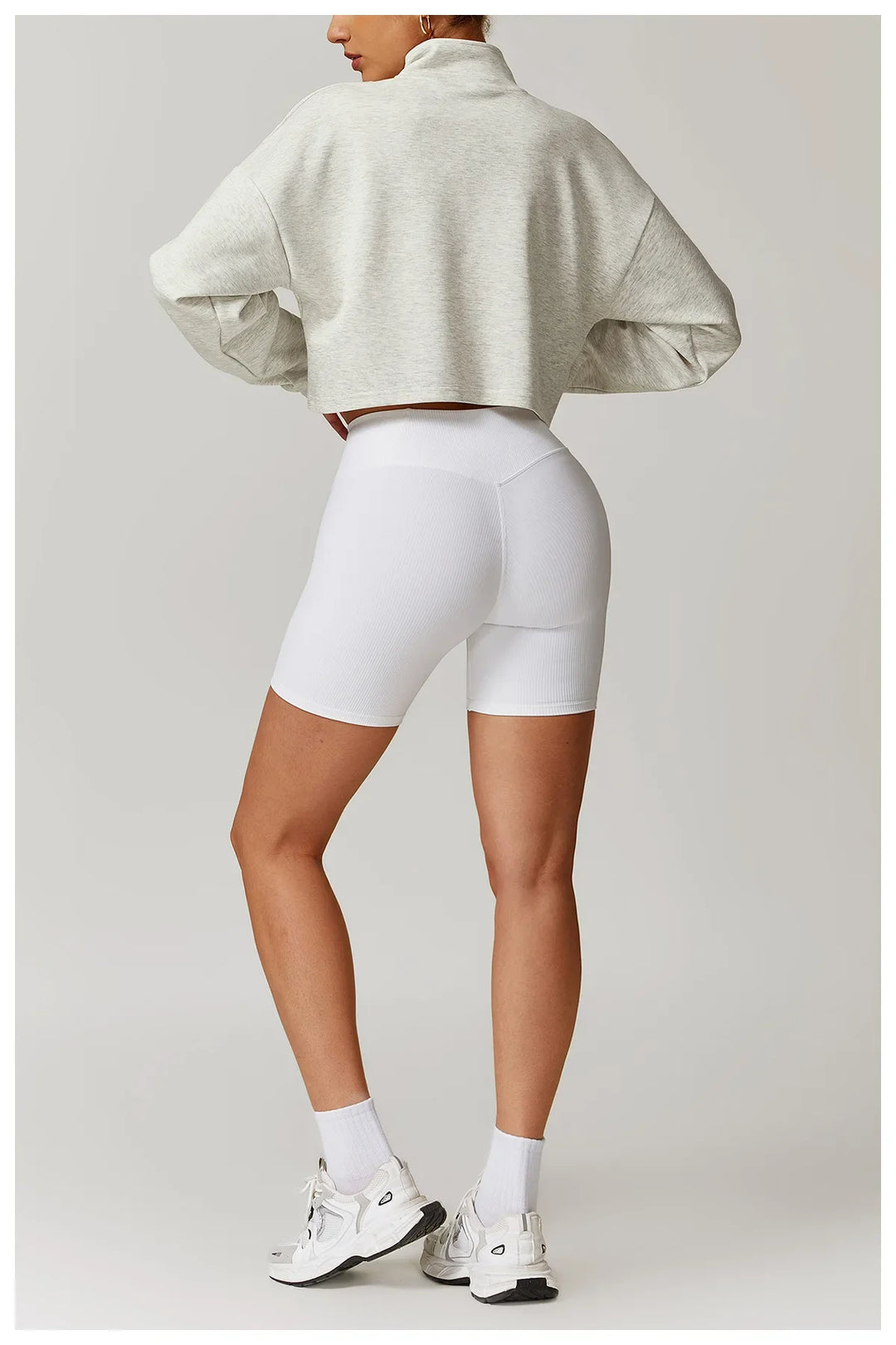 Ribbed High Waist Scrunch Butt Yoga Shorts