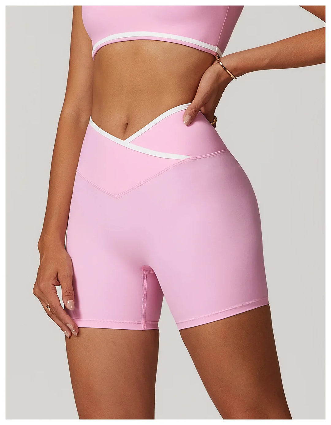 Breathable High Waist Sports  Gym Shorts