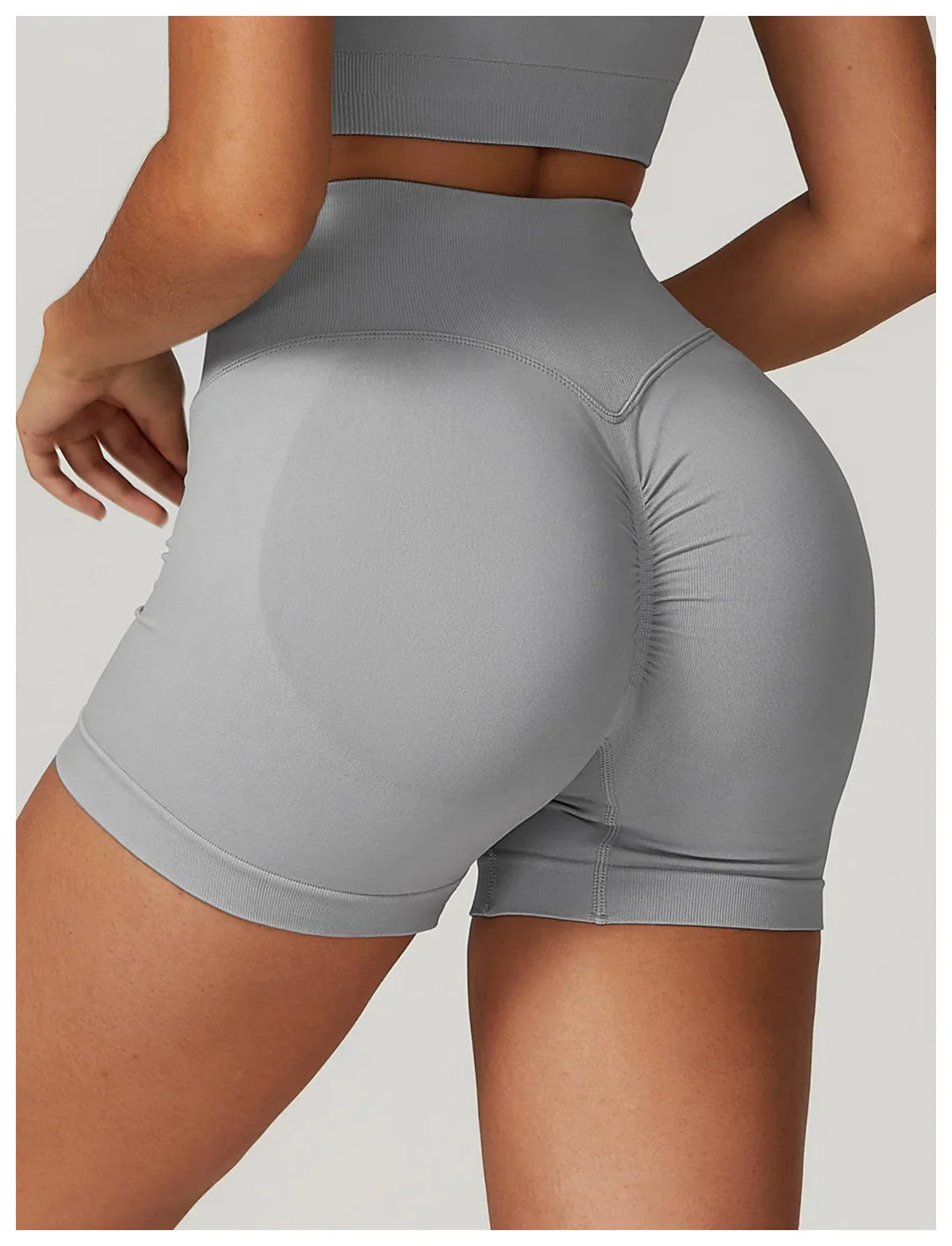 Seamless Scrunch Butt High Waist Tights Yoga Shorts