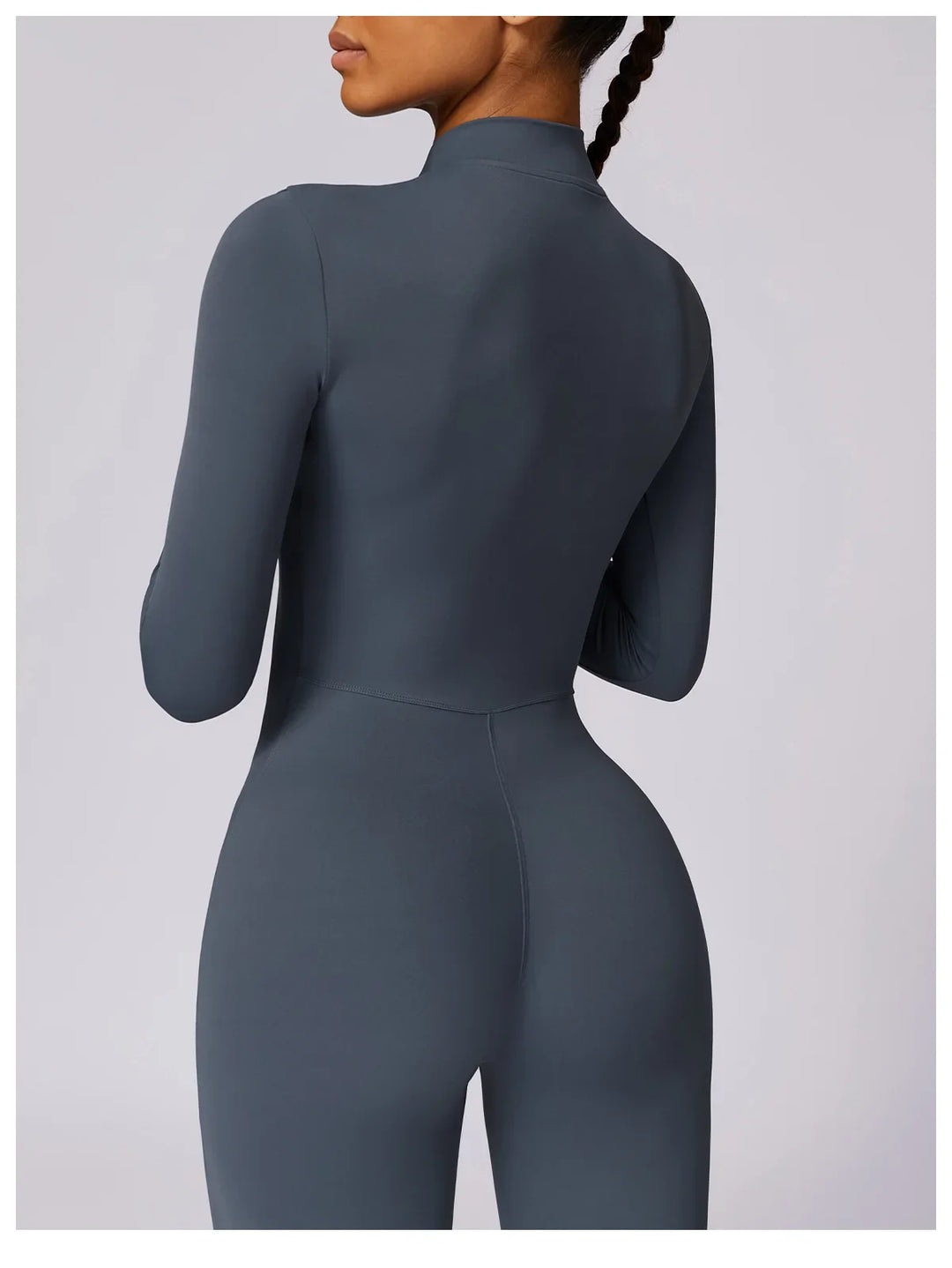 Long Sleeved Zipper Training Jumpsuit