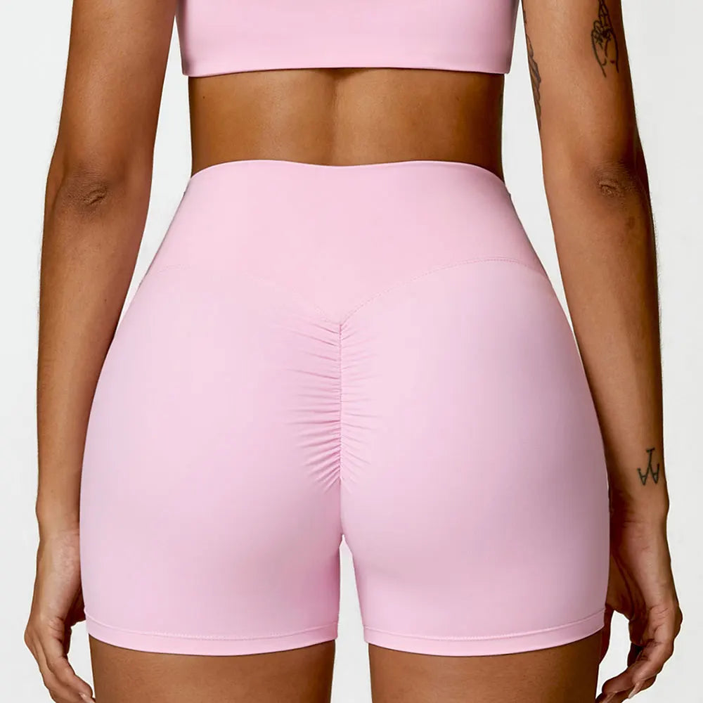 Tights High Wais Push Up Scrunch Butt Yoga Shorts