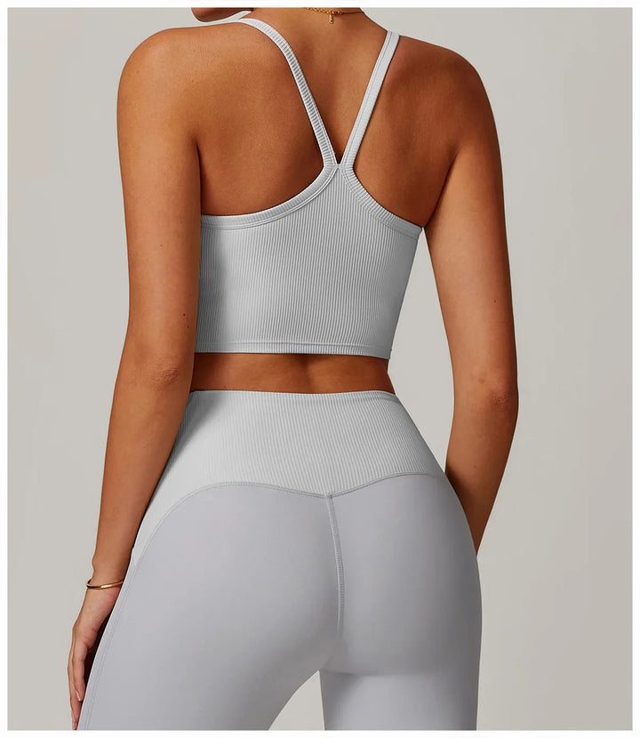 Sexy Back Fitness Bralette High Impact  Tank Top