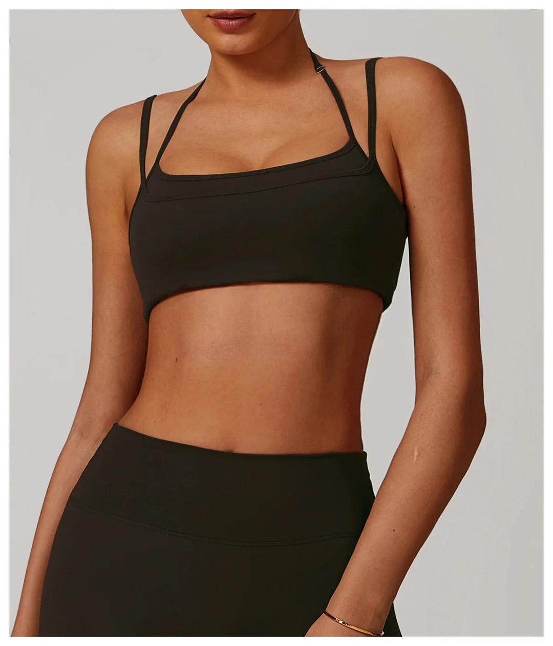 Halter High Support Impact Top Sports Bra