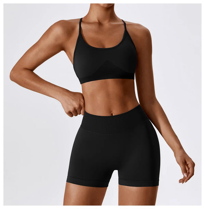 Breathable Shockproof Crop Top Sport Bra