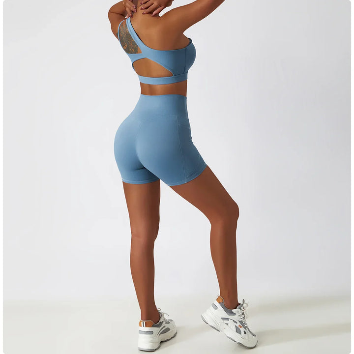 Butt Lift Elastic Yoga Shorts with High Waist