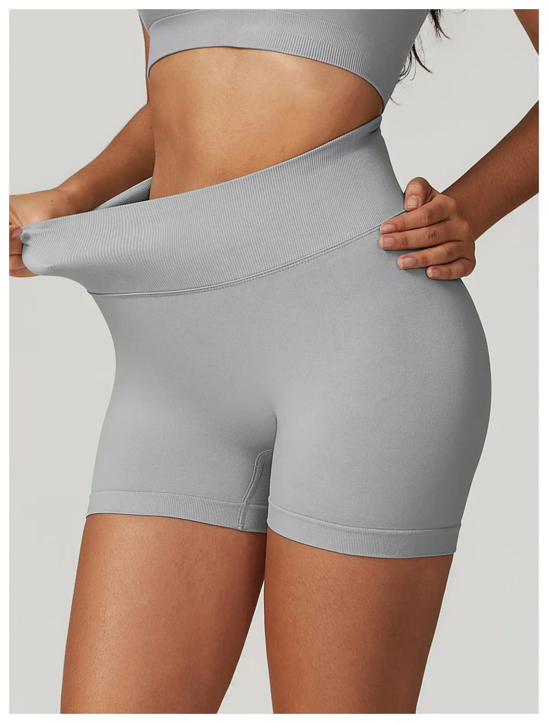 Seamless Scrunch Butt High Waist Tights Yoga Shorts