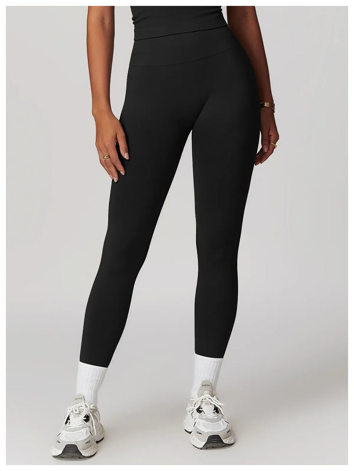 Seamless Tights High Waist Ribbed Leggings