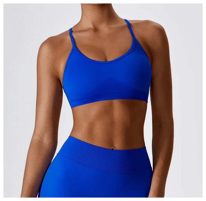 Breathable Shockproof Crop Top Sport Bra