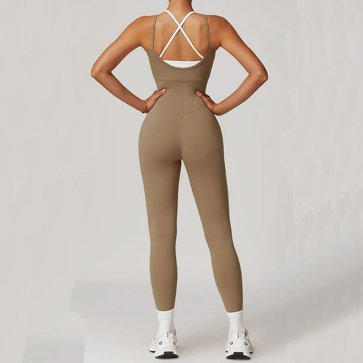 Sexy Backless Sling Yoga Jumpsuit