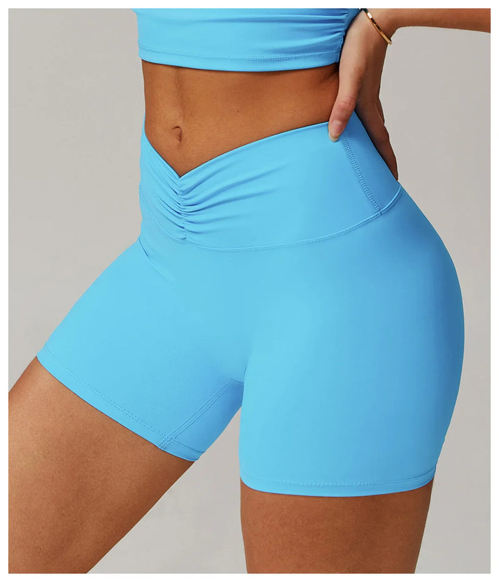 Sexy High Waisted V Waist Sports Shorts