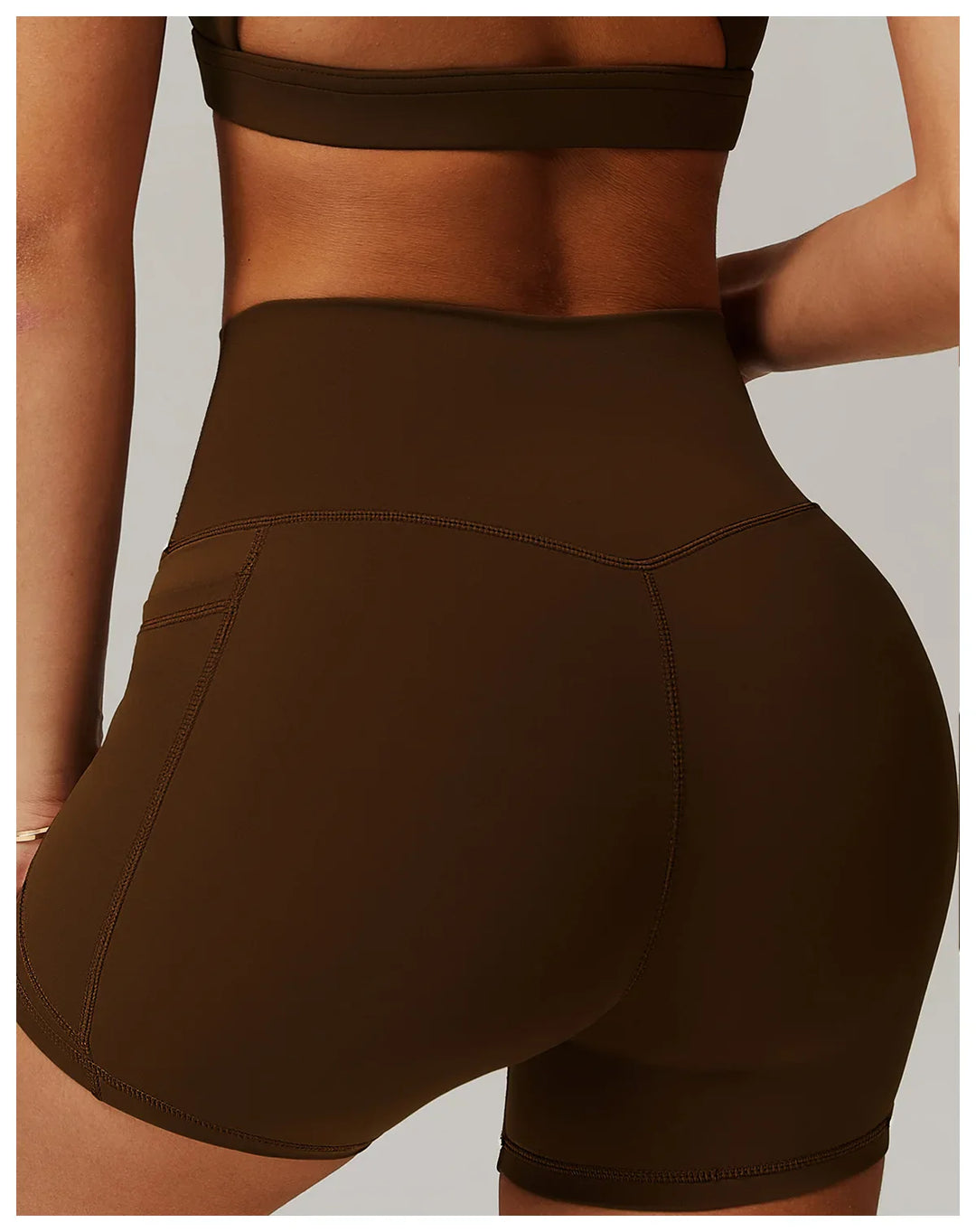 Butt Lift Elastic Yoga Shorts with High Waist