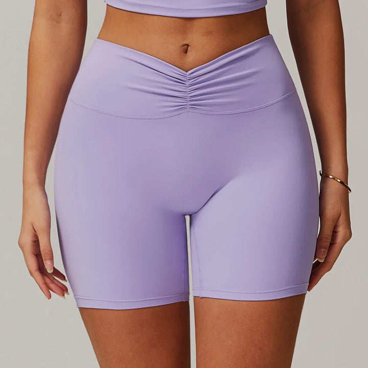 Sexy High Waisted V Waist Sports Shorts