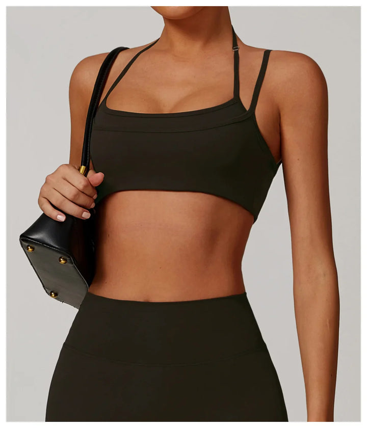 Halter High Support Impact Top Sports Bra