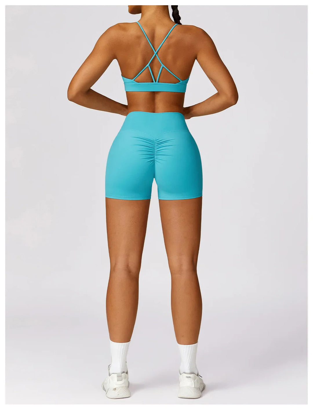 Tights High Wais Push Up Scrunch Butt Yoga Shorts