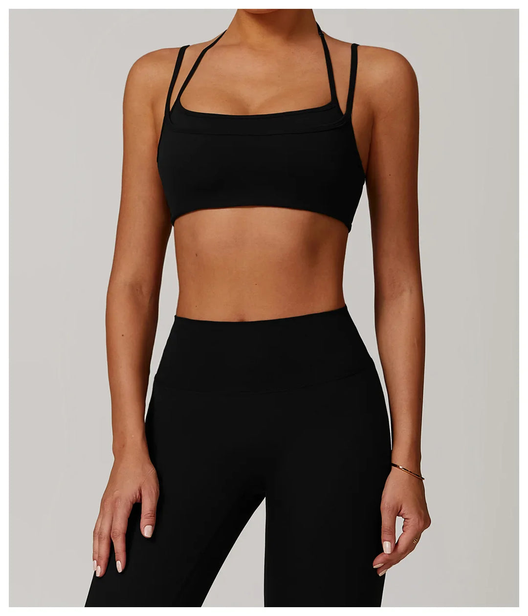 Halter High Support Impact Top Sports Bra