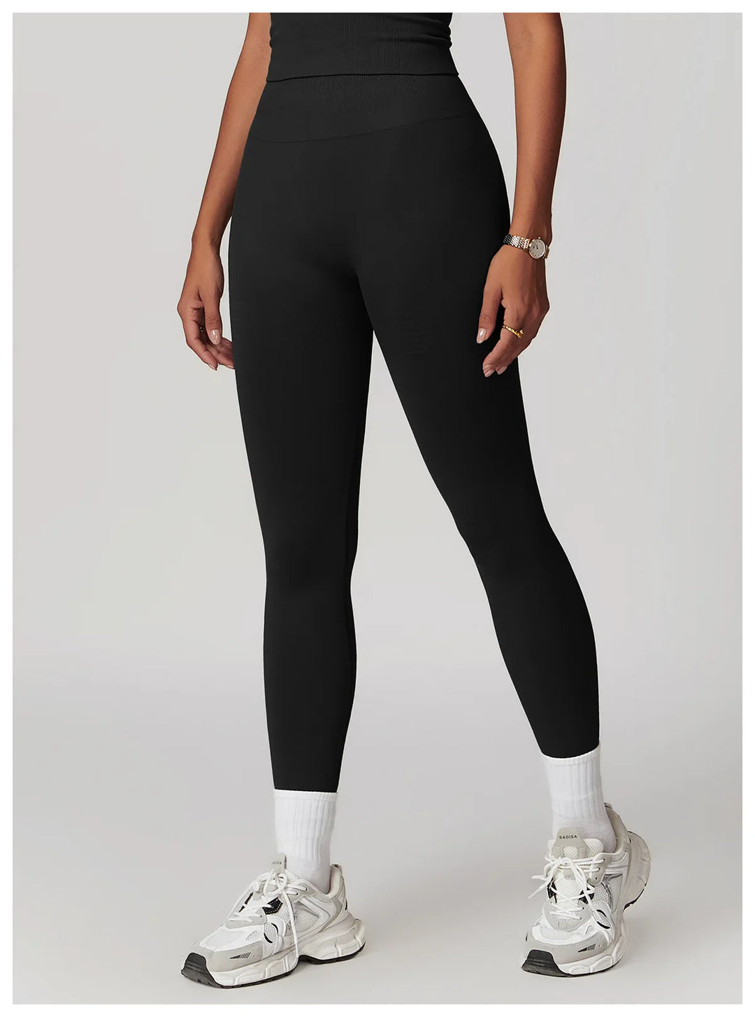 Seamless Tights High Waist Ribbed Leggings