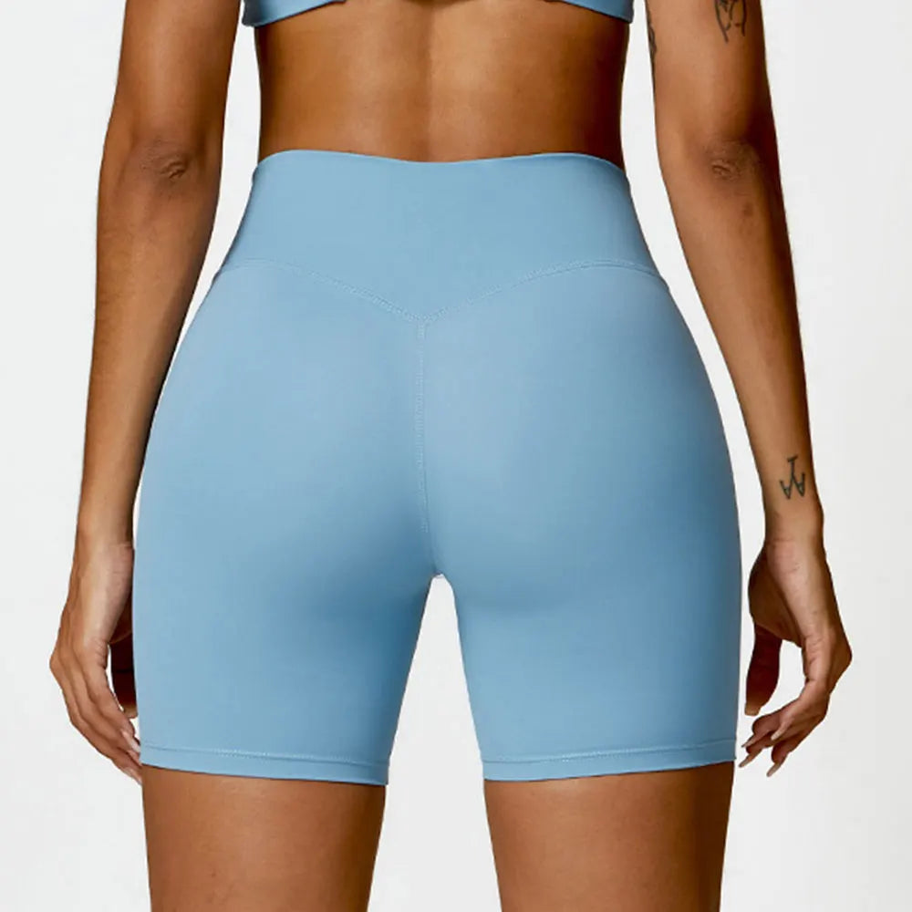 Women High Waist Push Up  Shorts