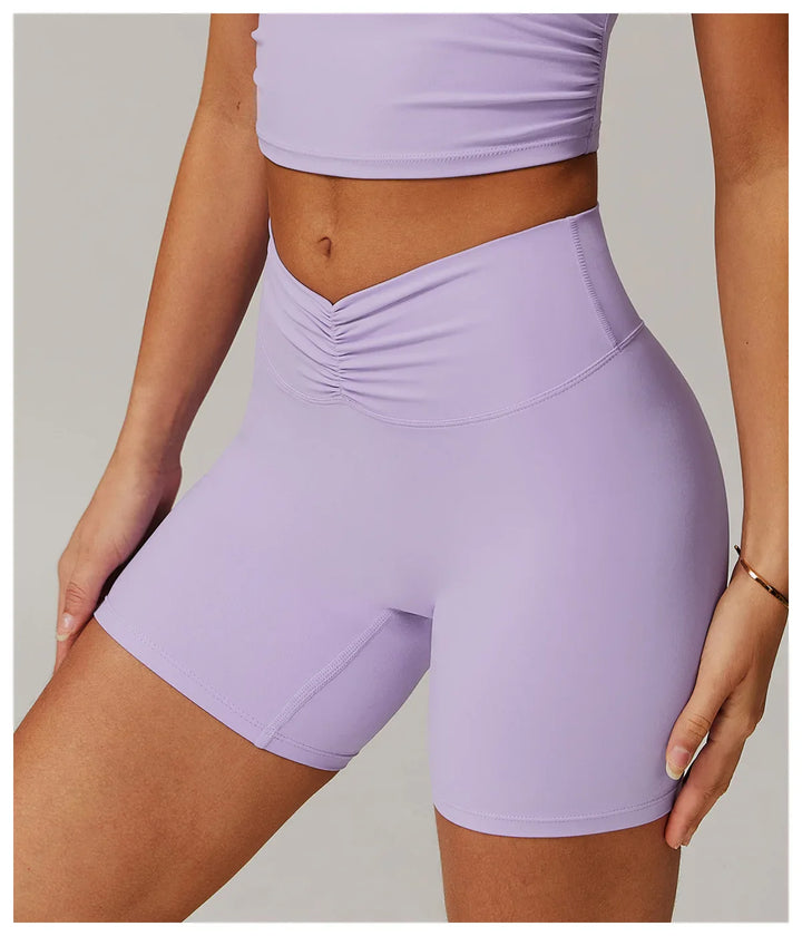 Sexy High Waisted V Waist Sports Shorts