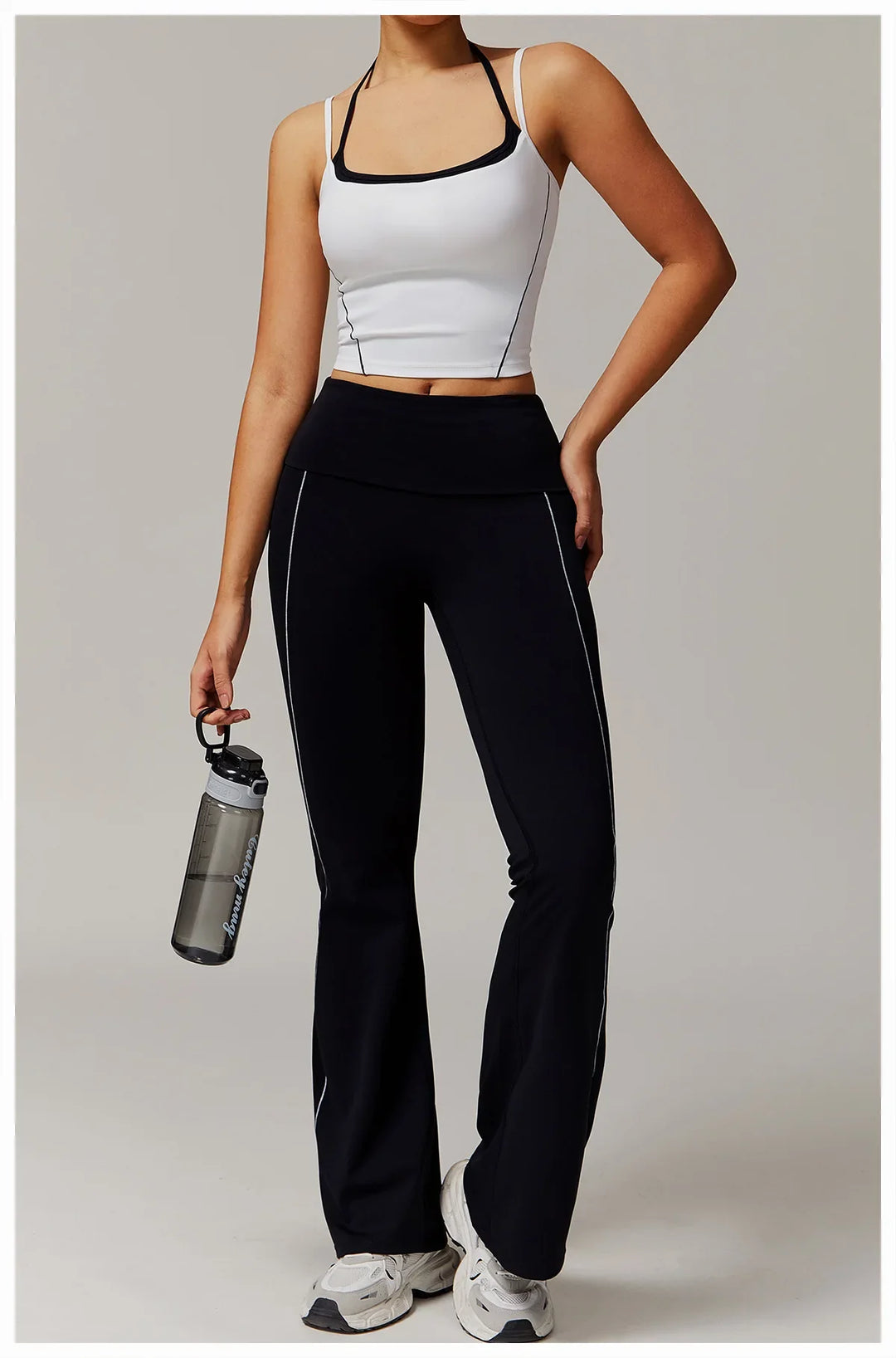 Breathable  High Waist Bell-bottoms  Leggings