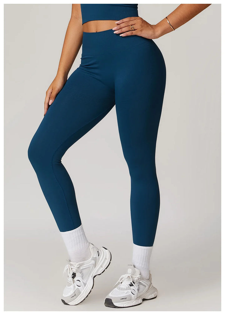 Seamless Tights High Waist Ribbed Leggings