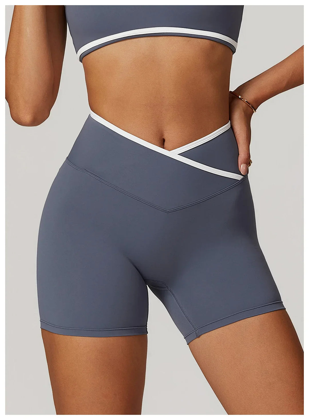 Breathable High Waist Sports  Gym Shorts