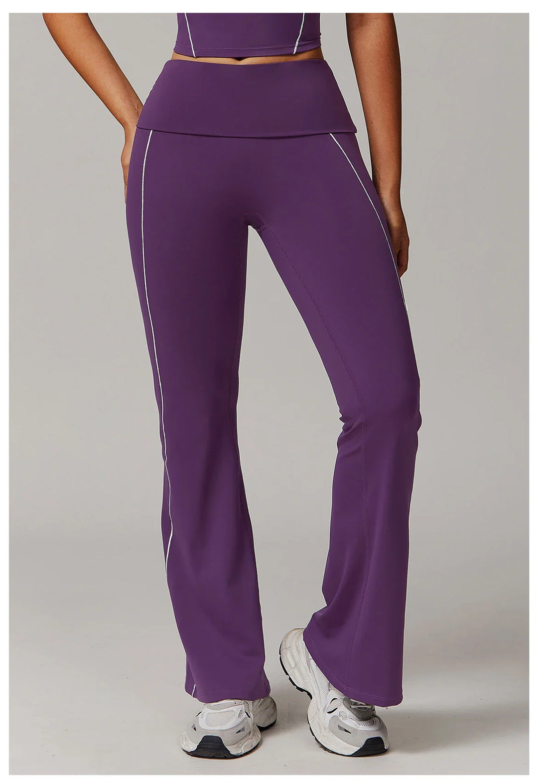 Breathable  High Waist Bell-bottoms  Leggings