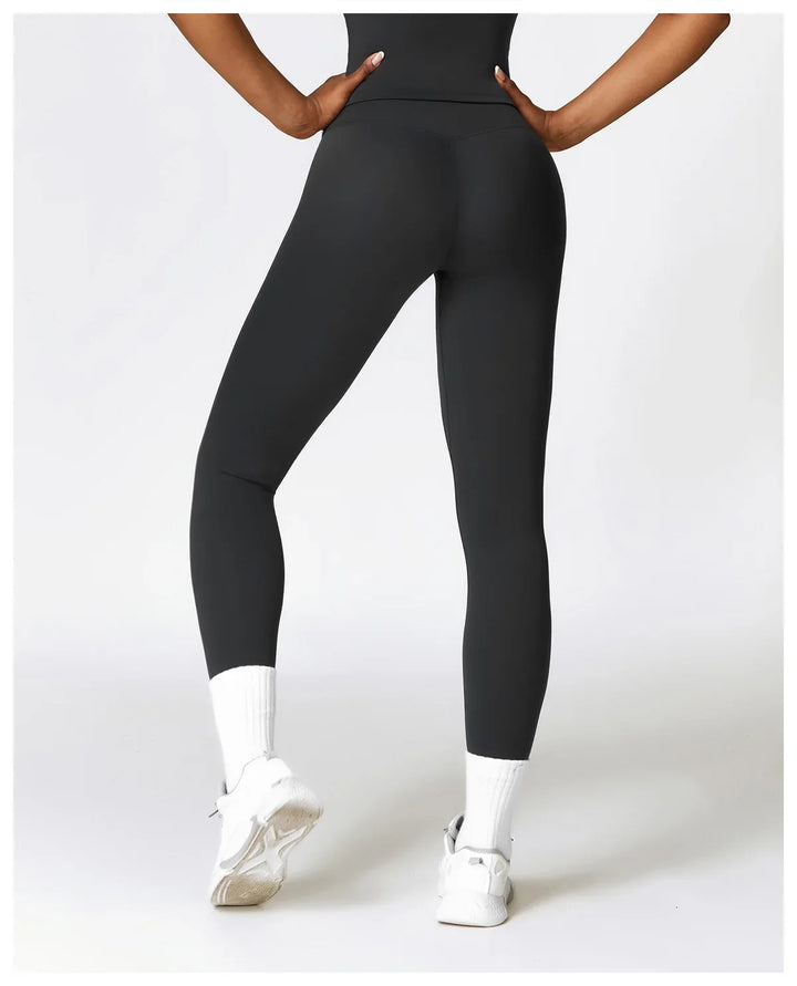 Nylon High Hip Push Up Waist Leggings