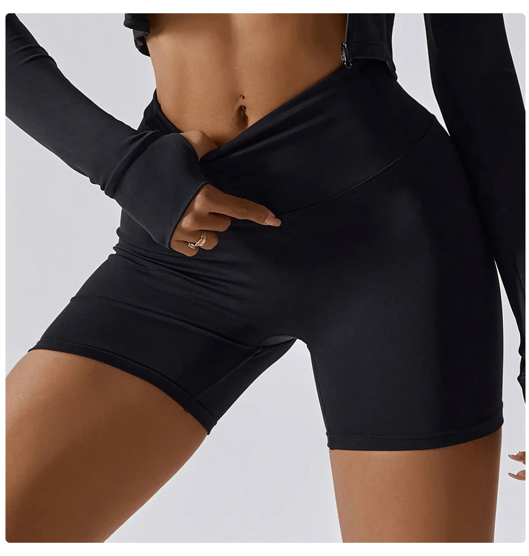 Tights High Yoga Sports Shorts