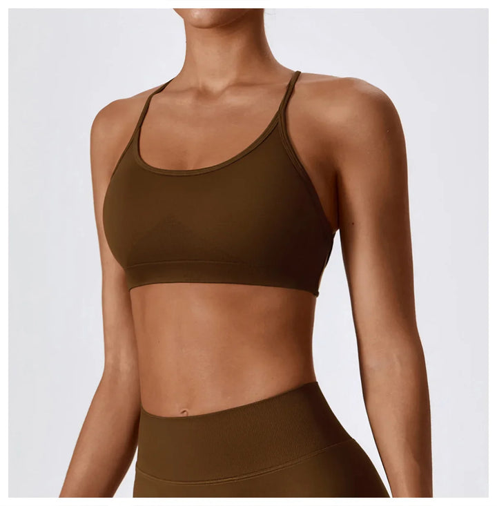 Breathable Shockproof Crop Top Sport Bra