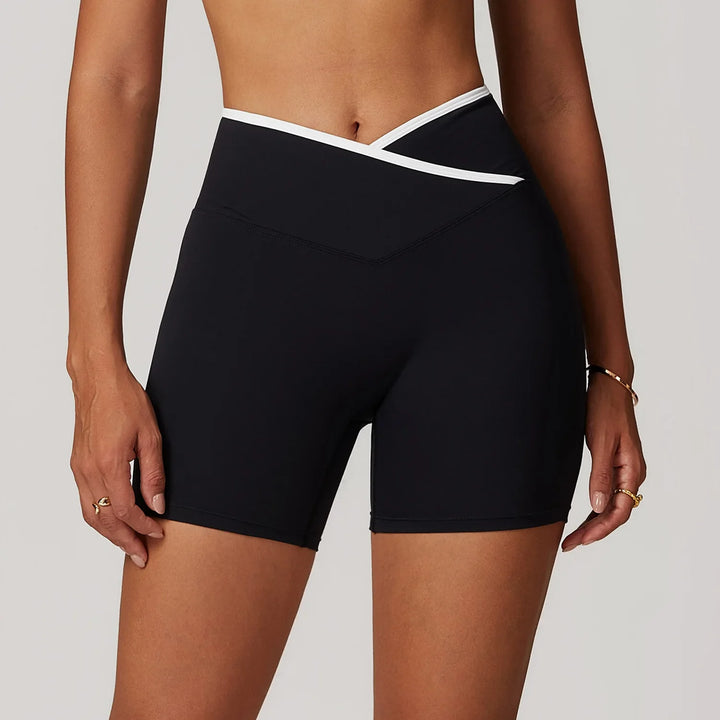 Breathable High Waist Sports  Gym Shorts