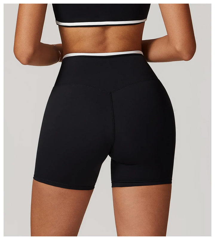 Breathable High Waist Sports  Gym Shorts