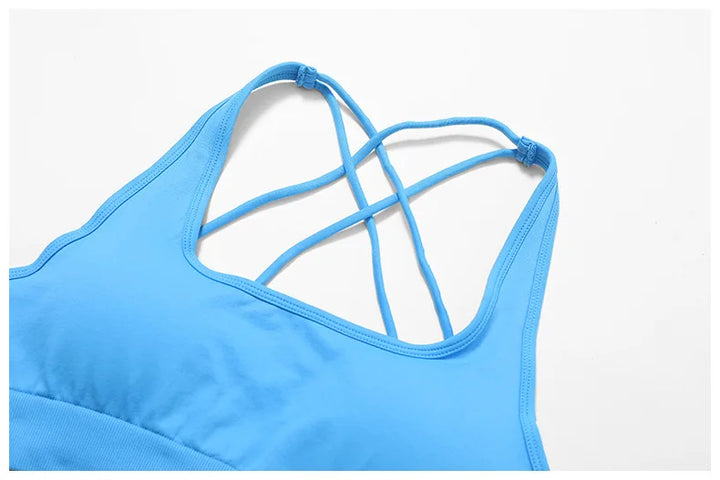 High Support Impact Ruched Top Push Up Sport Bra