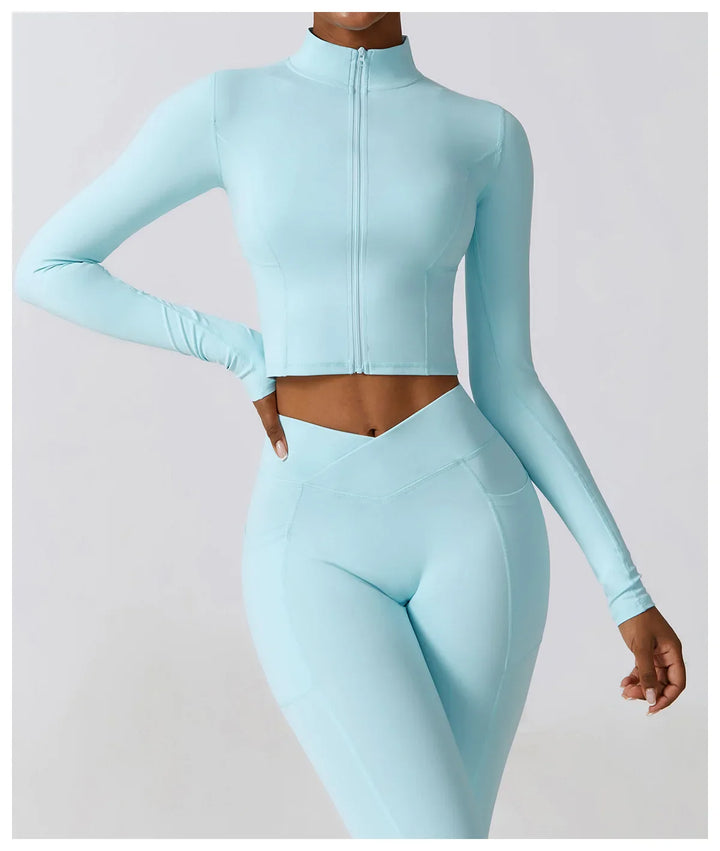 Yoga Zippered Long Sleeved Jacket