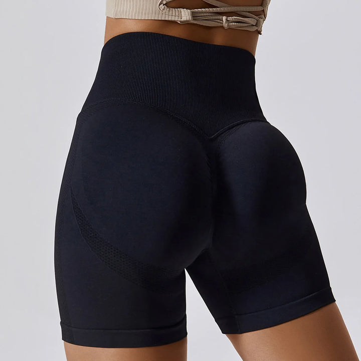 Seamless Peach Hip-Lifting High Waist Shorts