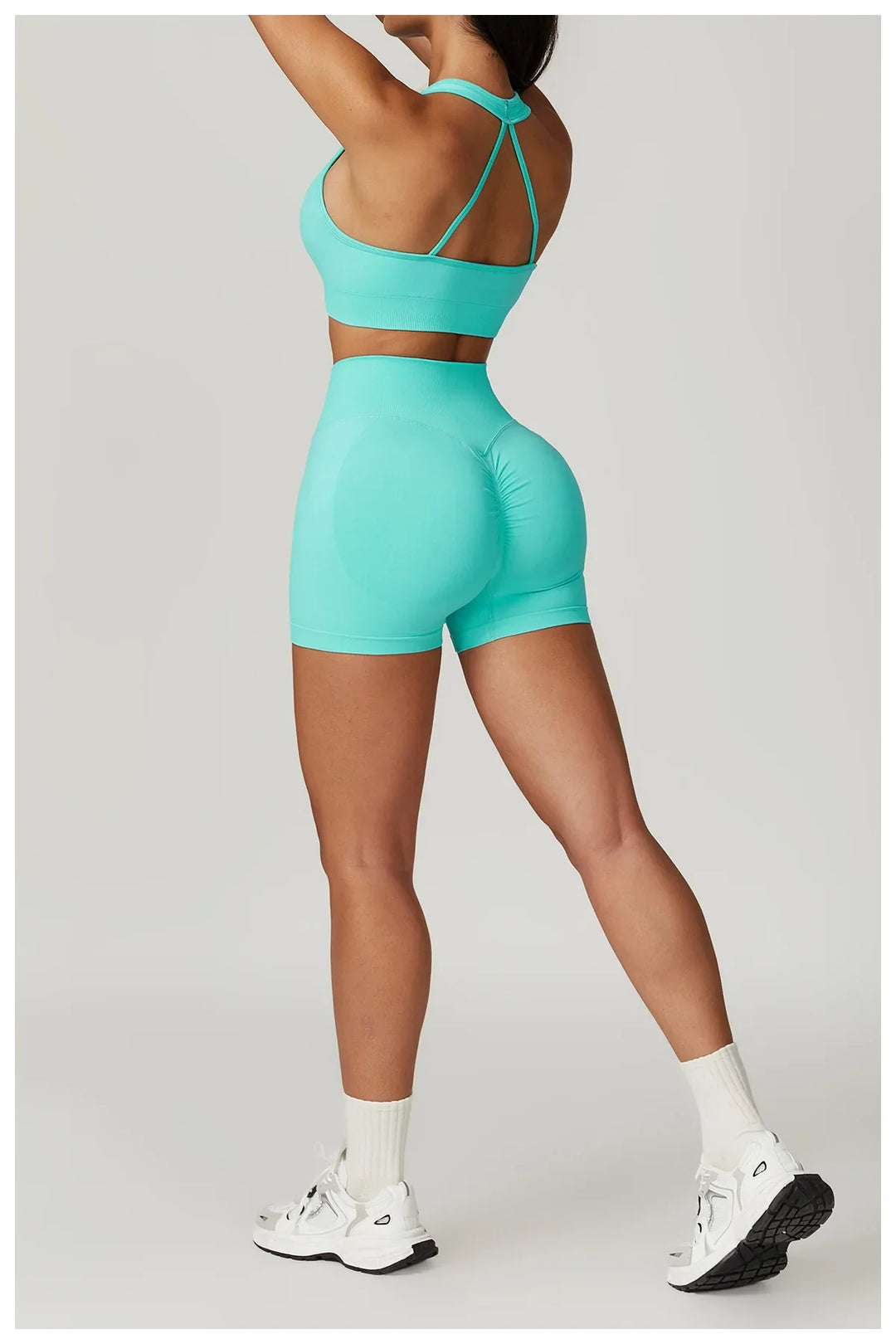 Seamless Scrunch Butt High Waist Tights Yoga Shorts