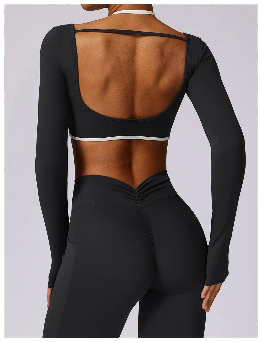 Sexy Backless Long Sleeve T-Shirt