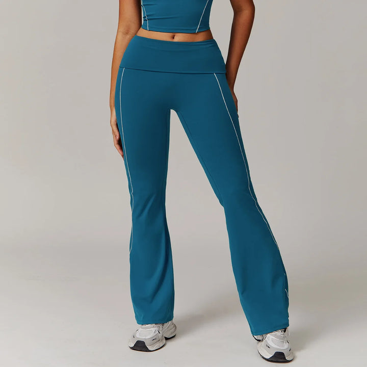 Breathable  High Waist Bell-bottoms  Leggings