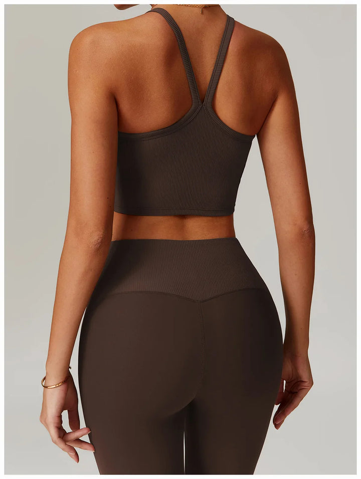 Sexy Back Fitness Bralette High Impact  Tank Top