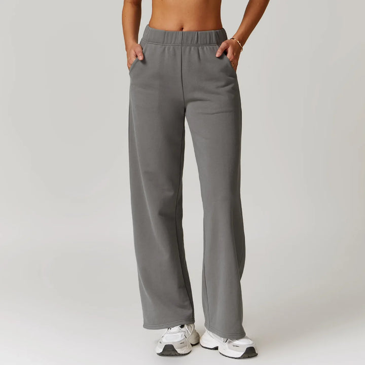 Outdoor High Waist style Straight Leg Sweatpants