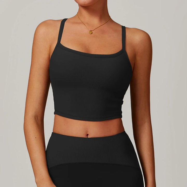 Sexy Back Fitness Bralette High Impact  Tank Top