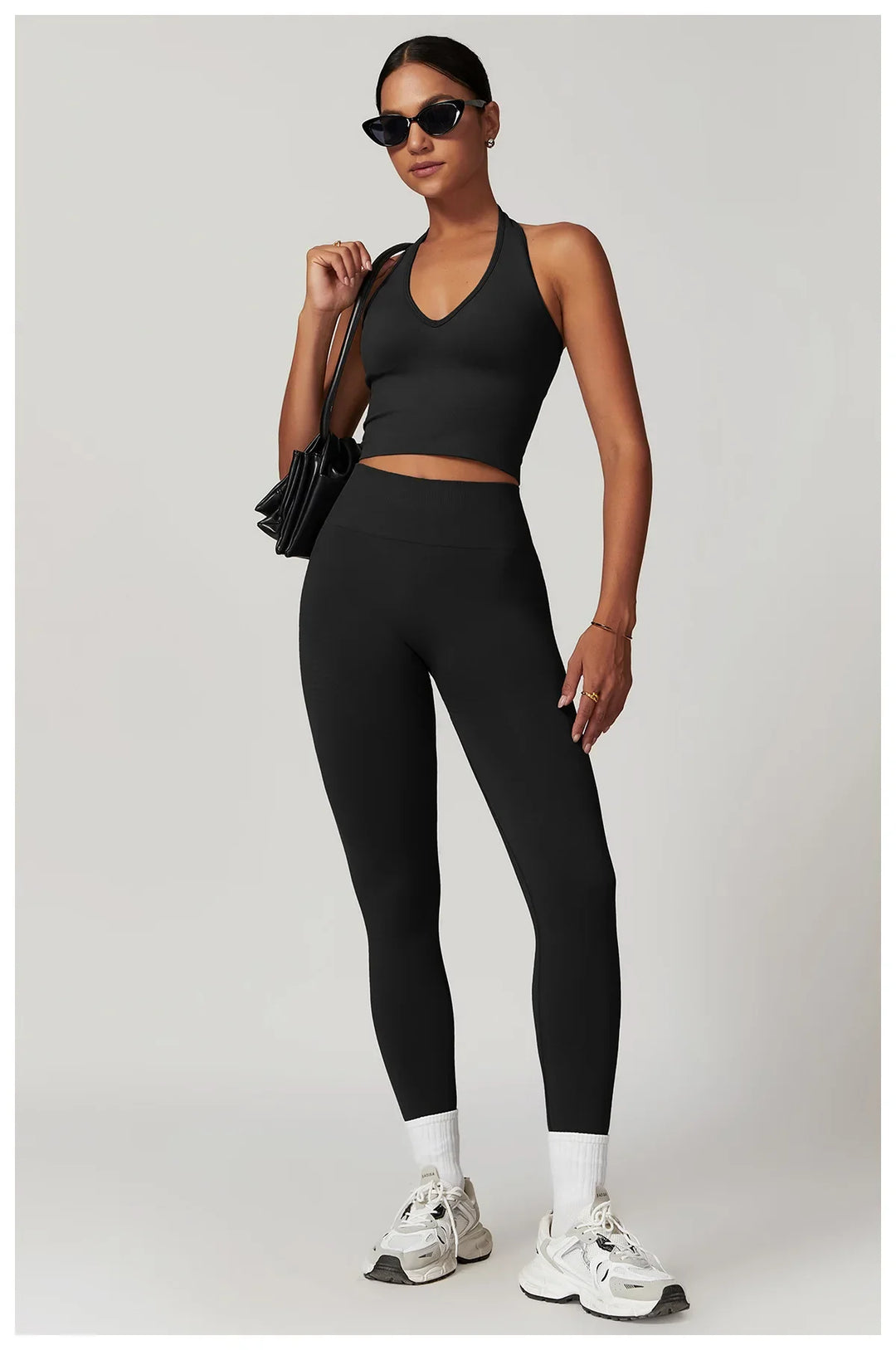 Seamless Hanging Neck Sports Bra