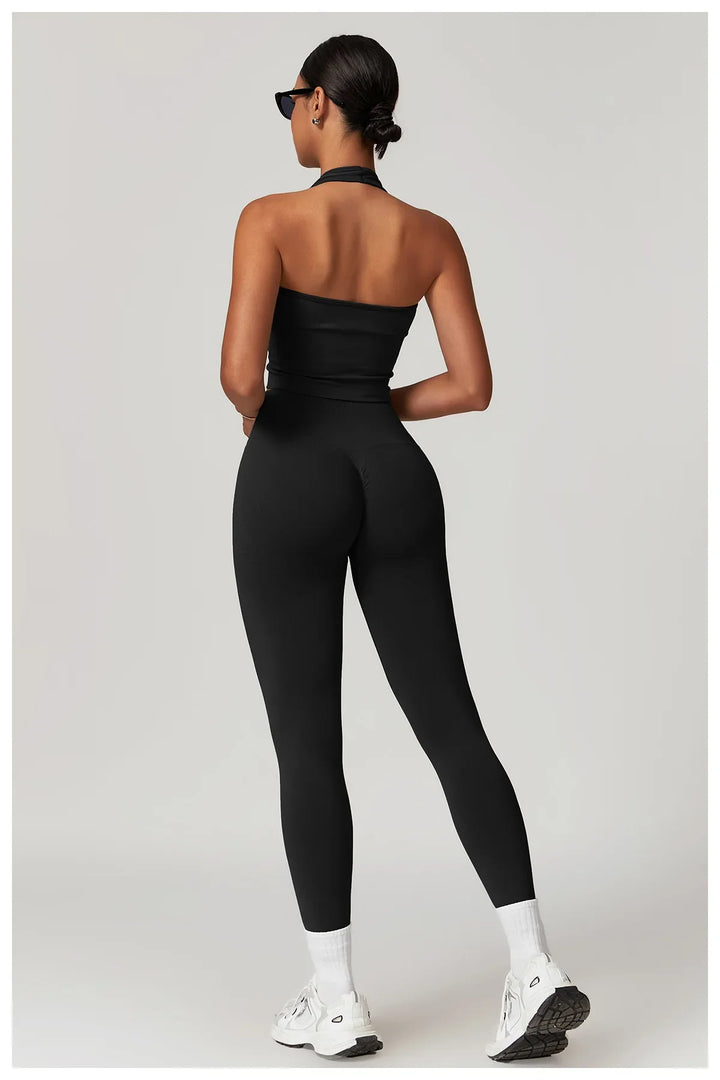 Seamless Tights High Waist Ribbed Leggings