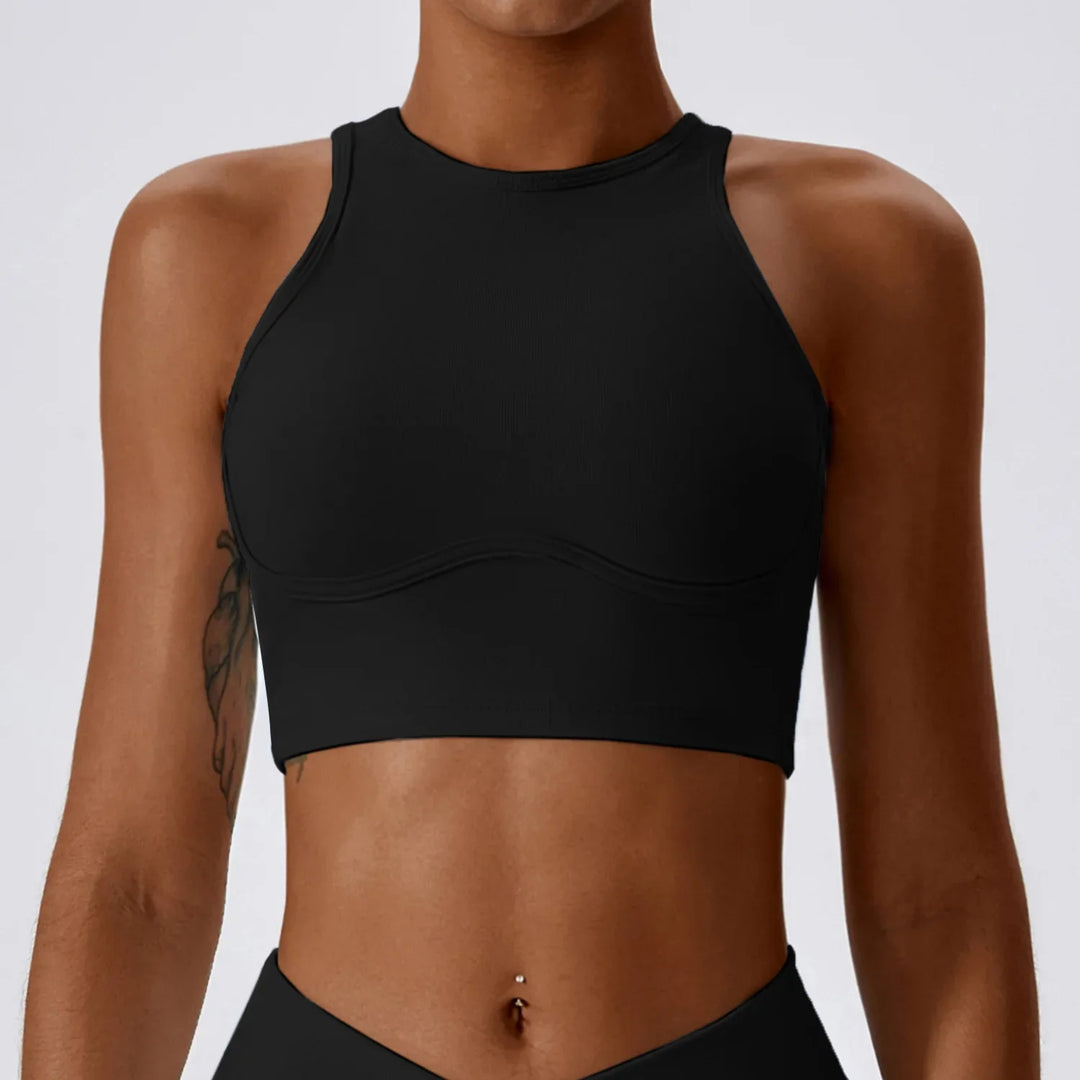 Seamless High impact  Push-Up Sports Bra