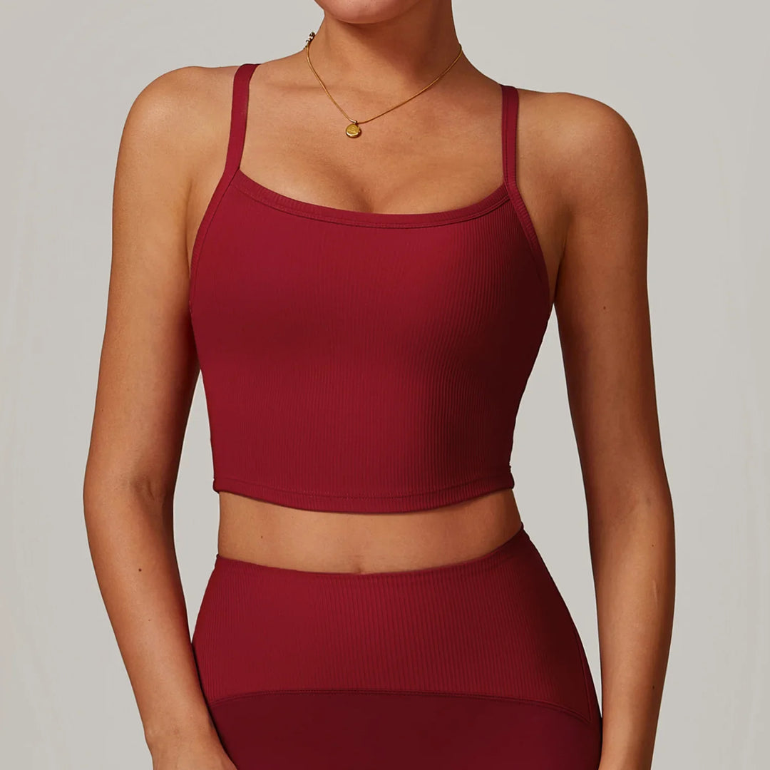 Sexy Back Fitness Bralette High Impact  Tank Top