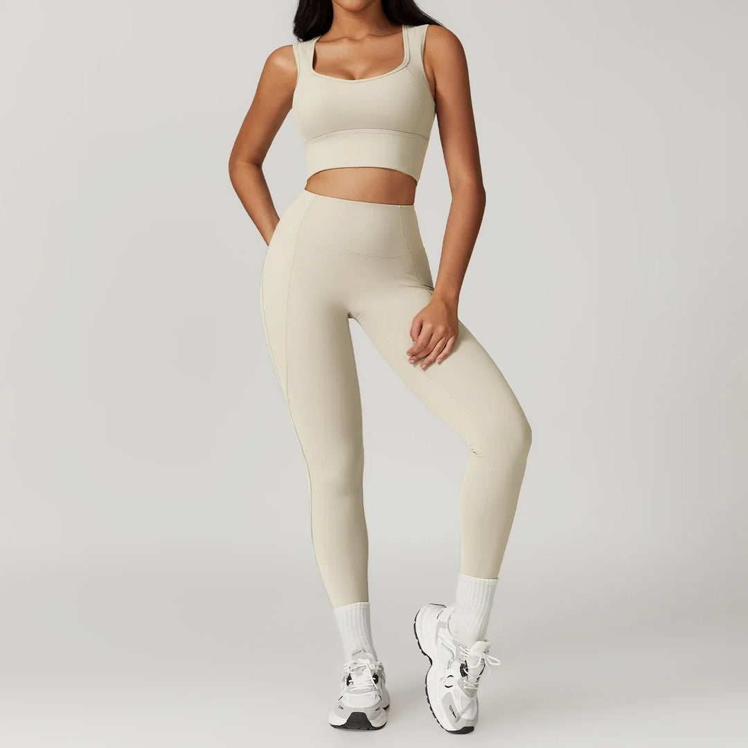 Naked Feel High Waist Fitness Sets