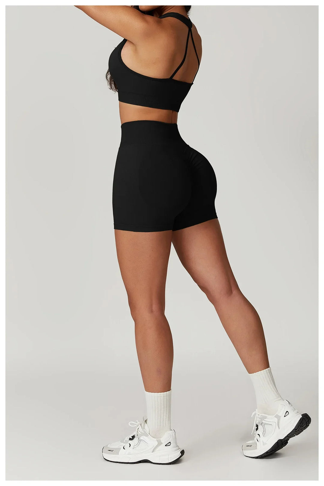 Seamless Scrunch Butt High Waist Tights Yoga Shorts