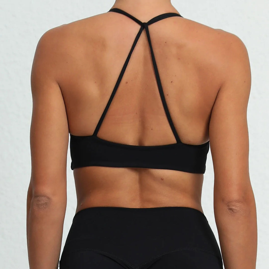 Sexy Halter Push Up Sports Bra