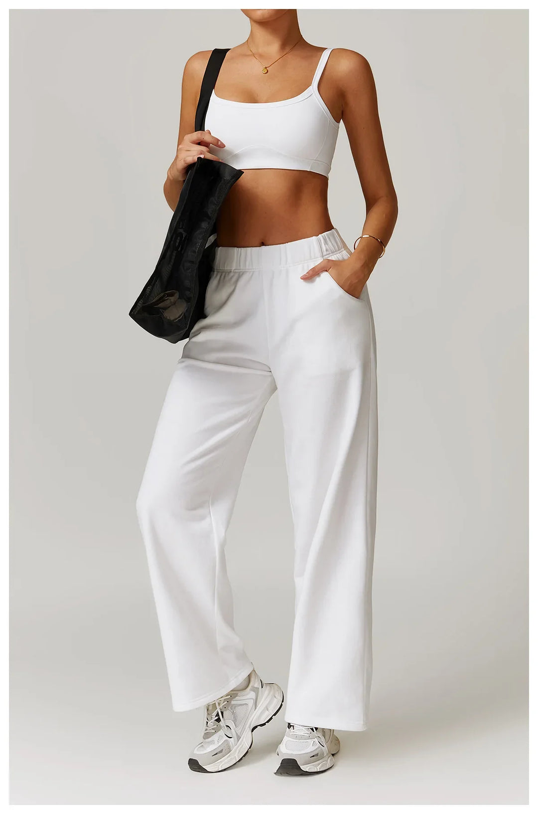 Outdoor High Waist style Straight Leg Sweatpants