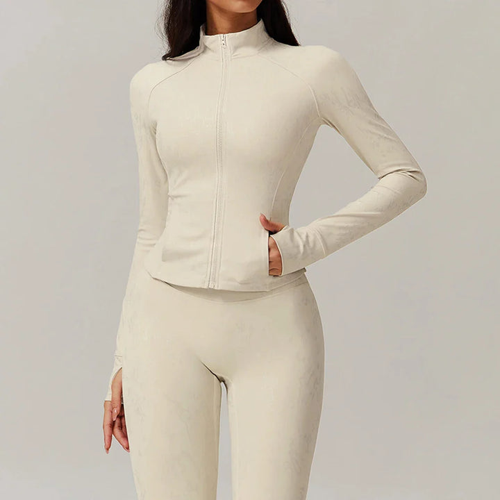 Women's Slim Long Sleeve Thumb Jackets